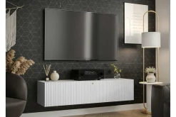 Tv-Benk & Mediabenk-Dunvegan Tv-skåp 150 cm White Hvit