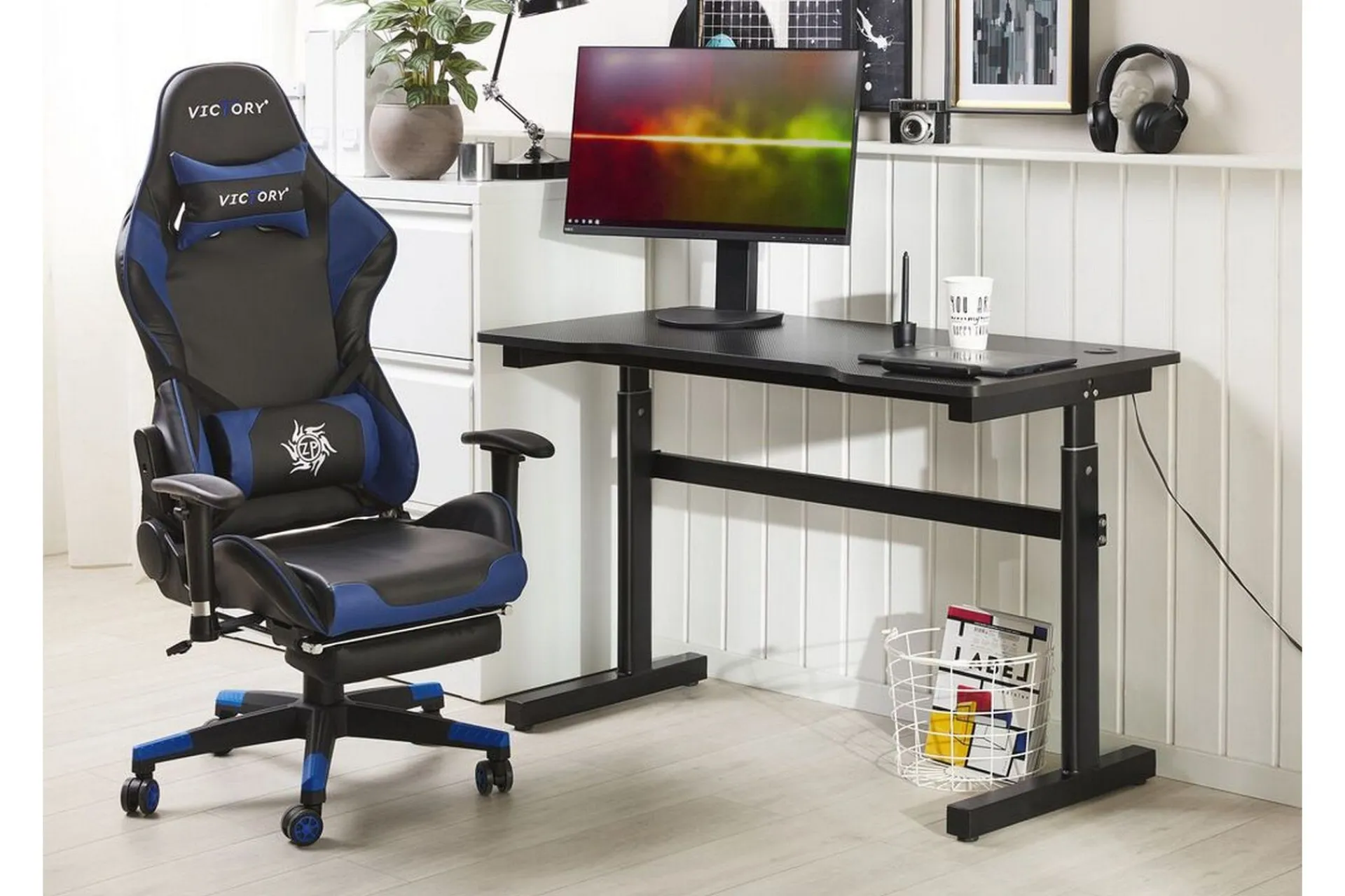 Kontorbord-Durbine Gamingbord 120x60 cm Rektangulært Svart