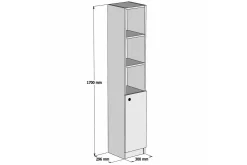Durow Baderomskap 30 cm