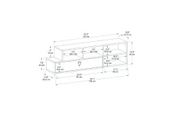 Durusu TV-benk 120 cm