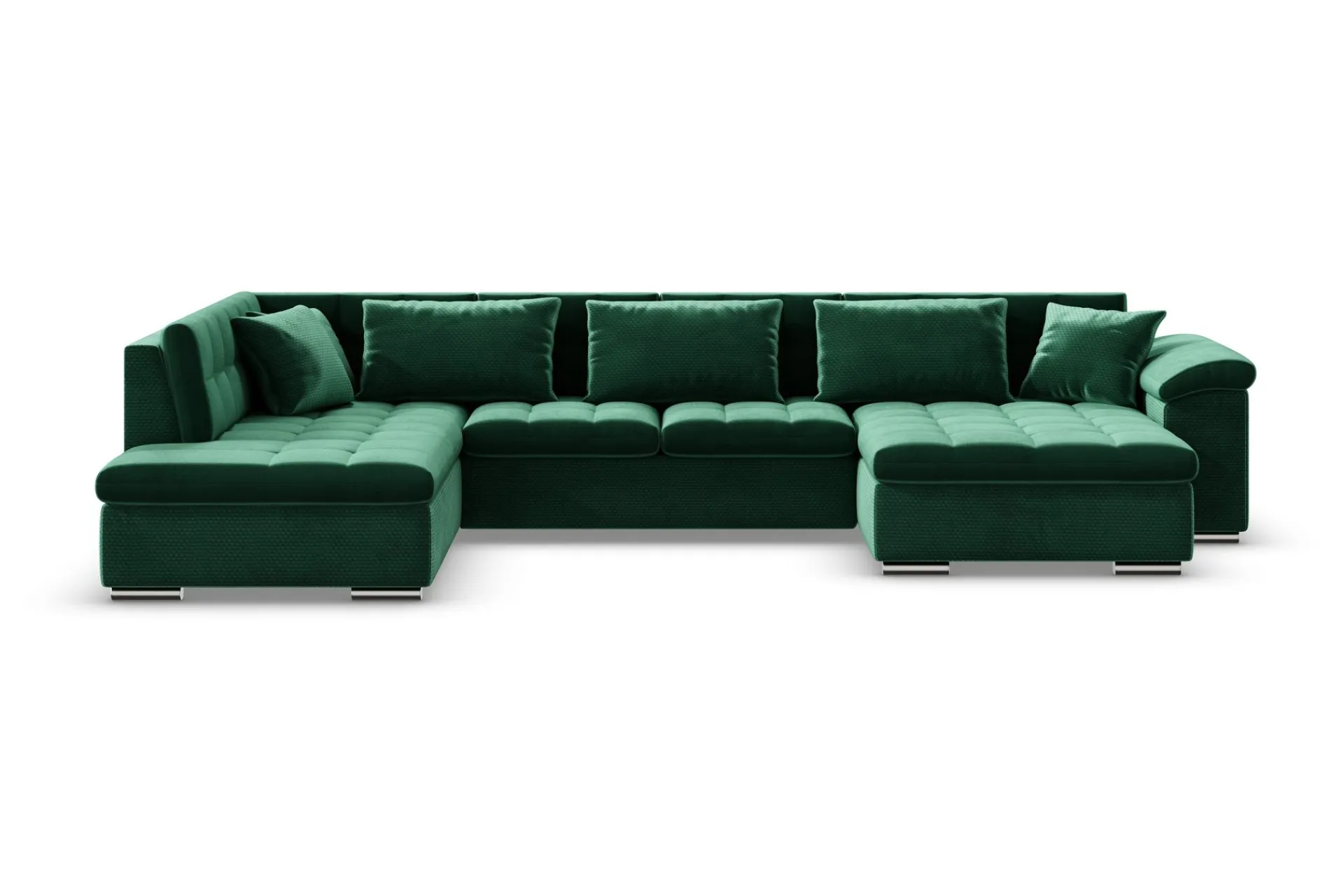 Majestic Furniture Velour Sofa & Fløyel Sofa-Dynir Hjørnesovesofa Divan Høyre Once 40 + Day Sammet 16 + Once 40
