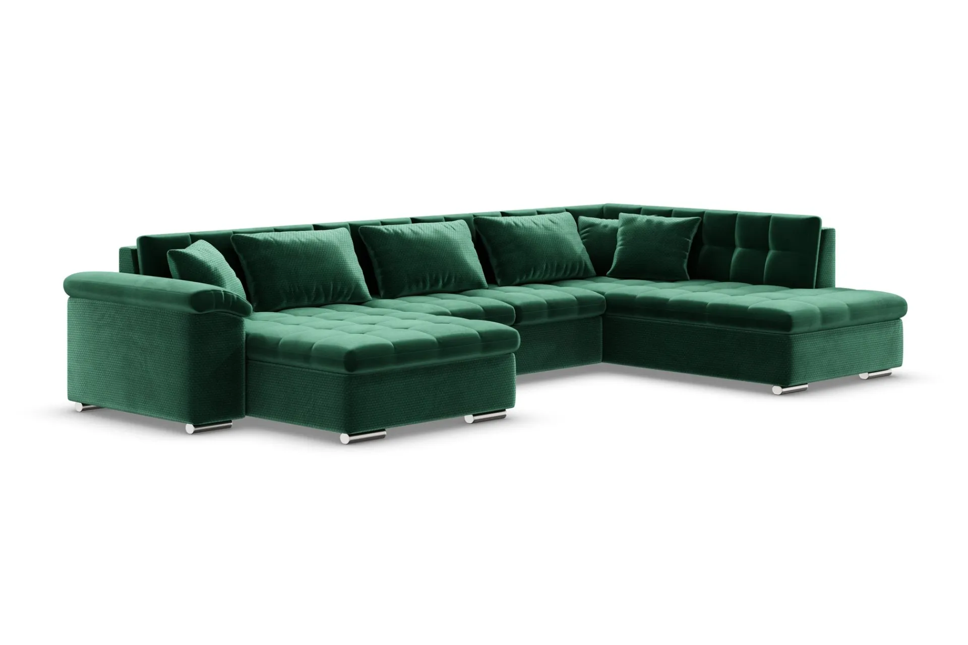 Majestic Furniture Velour Sofa & Fløyel Sofa|Sovesofaer-Dynir Hjørnesovesofa Divan Venstre Once 40 + Day Sammet 16 + Once 40
