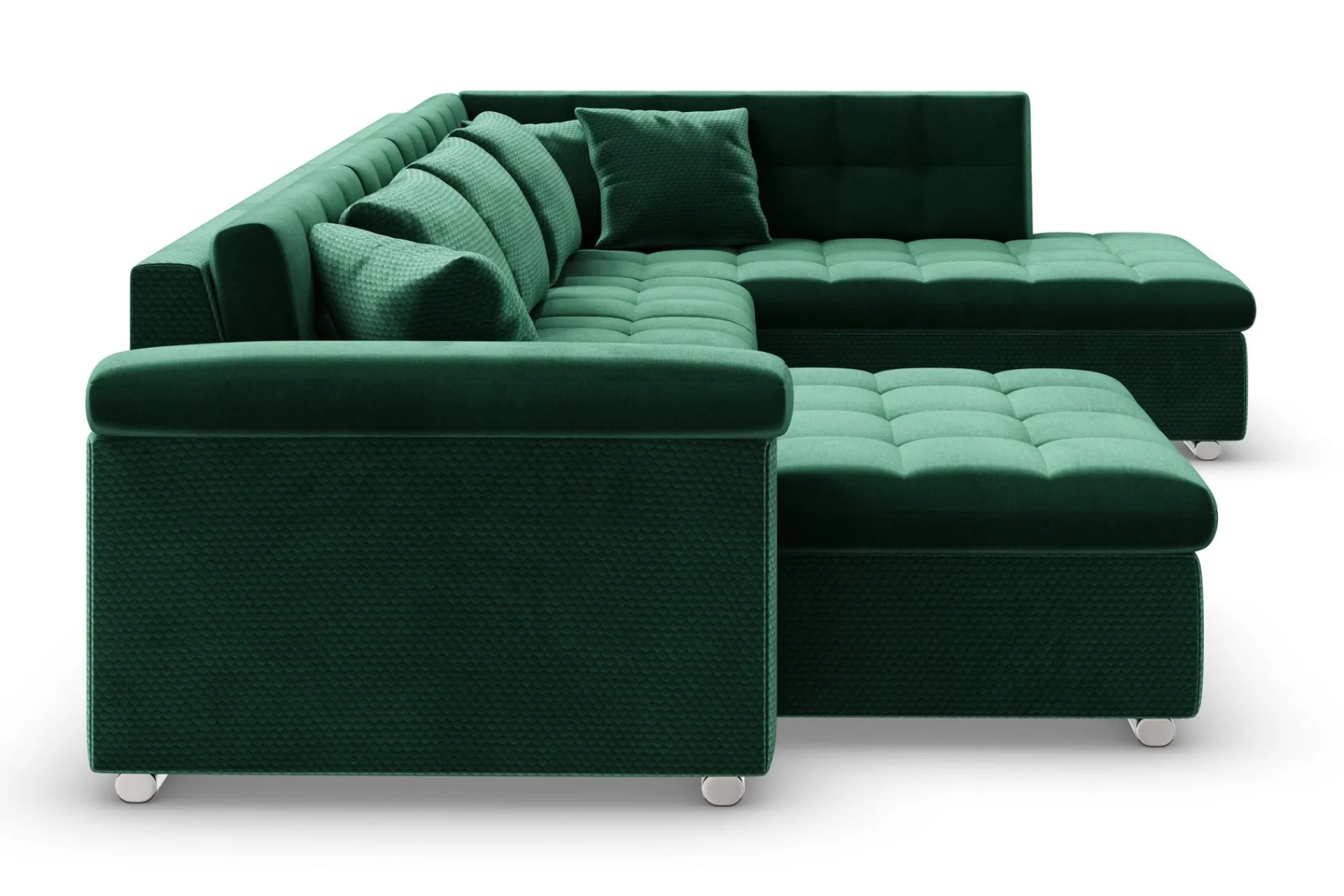 Majestic Furniture Velour Sofa & Fløyel Sofa|Sovesofaer-Dynir Hjørnesovesofa Divan Venstre Once 40 + Day Sammet 16 + Once 40