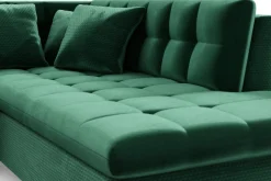 Majestic Furniture Velour Sofa & Fløyel Sofa|Sovesofaer-Dynir Hjørnesovesofa Divan Venstre Once 40 + Day Sammet 16 + Once 40