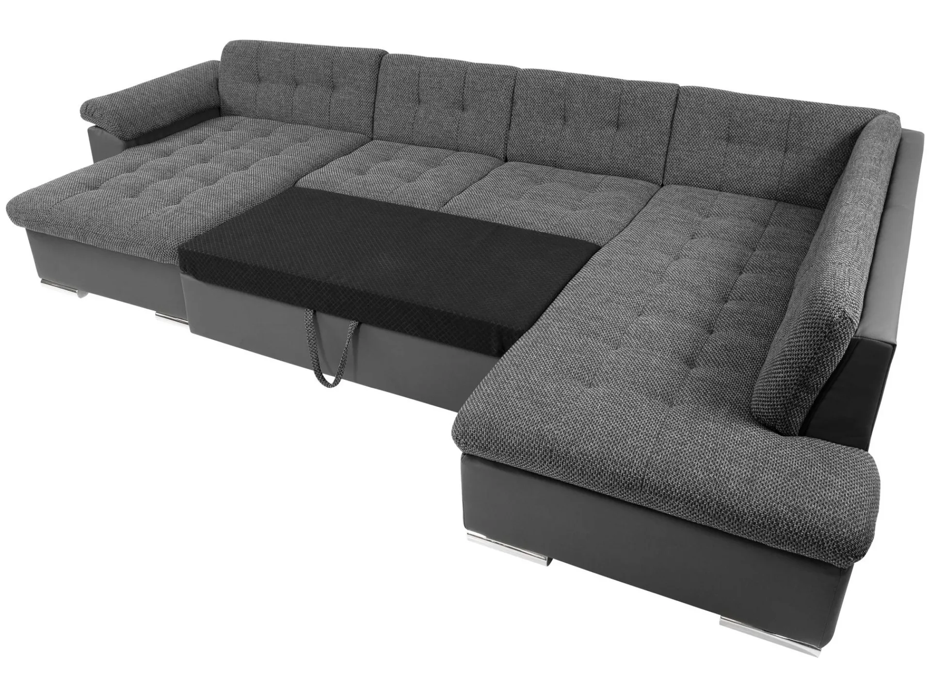 Sovesofaer-Dynir 6-seters U-sofa med Divan Venstre Mustard