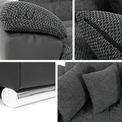 Sovesofaer-Dynir 6-seters U-sofa med Divan Venstre Mustard
