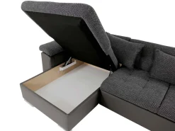 Sovesofaer-Dynir 6-seters U-sofa med Divan Venstre Mustard