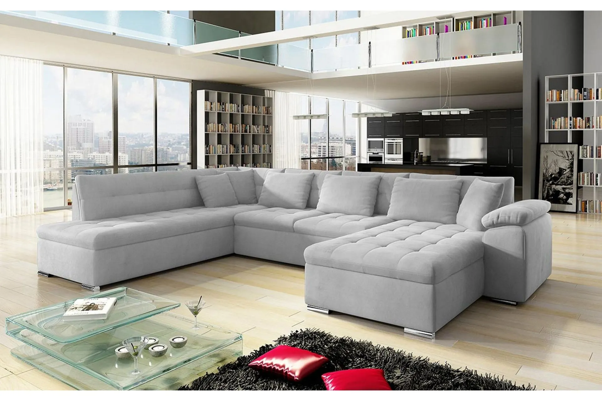 Majestic Furniture Dynir Sovesofa m. Divan og Sjeselong 4-seters