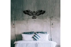 Skilt-Eagle 3 Metal Decor Veggdekor Svart