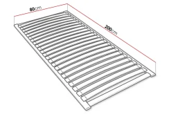 Sengetilbehør & Sengegavl-Easypack Ribbebunn 80x200 cm Natur