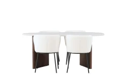 Venture Home Edina Spisegruppe 180 cm Oval med 4 Edina Stoler