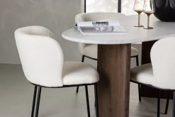Venture Home Edina Spisegruppe 180 cm Oval med 4 Edina Stoler