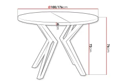 Elan Spisebord 176 cm