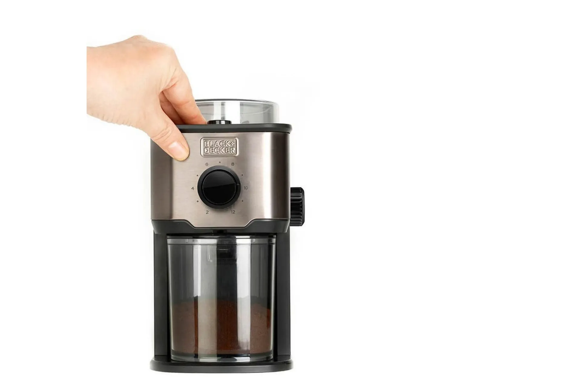Black+Decker Kaffemaskin & Kaffetilbehør|Kjøkkenutstyr-Elektrisk Kaffekvern 150W Grey