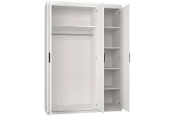 Garderober & Garderobesystem-Elena Garderobe 133x53x191 cm Hvit