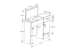 Elgar Sminkebord 77 cm
