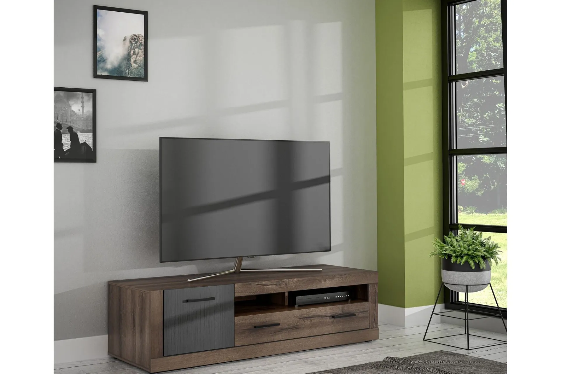 Tv-Benk & Mediabenk-Elhovo Tv-benk 143 cm Brun