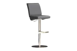 Scandinavian Choice Barmøbler|Barstoler-Elkton Barstol Rund fot Stål Grey