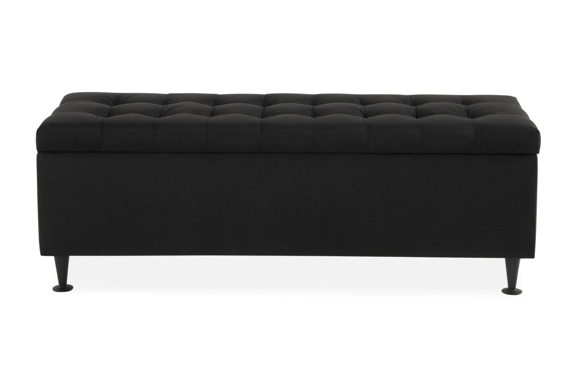 Benk|Sengetilbehør & Sengegavl-Ella Sengebenk 140cm Rutete Svart