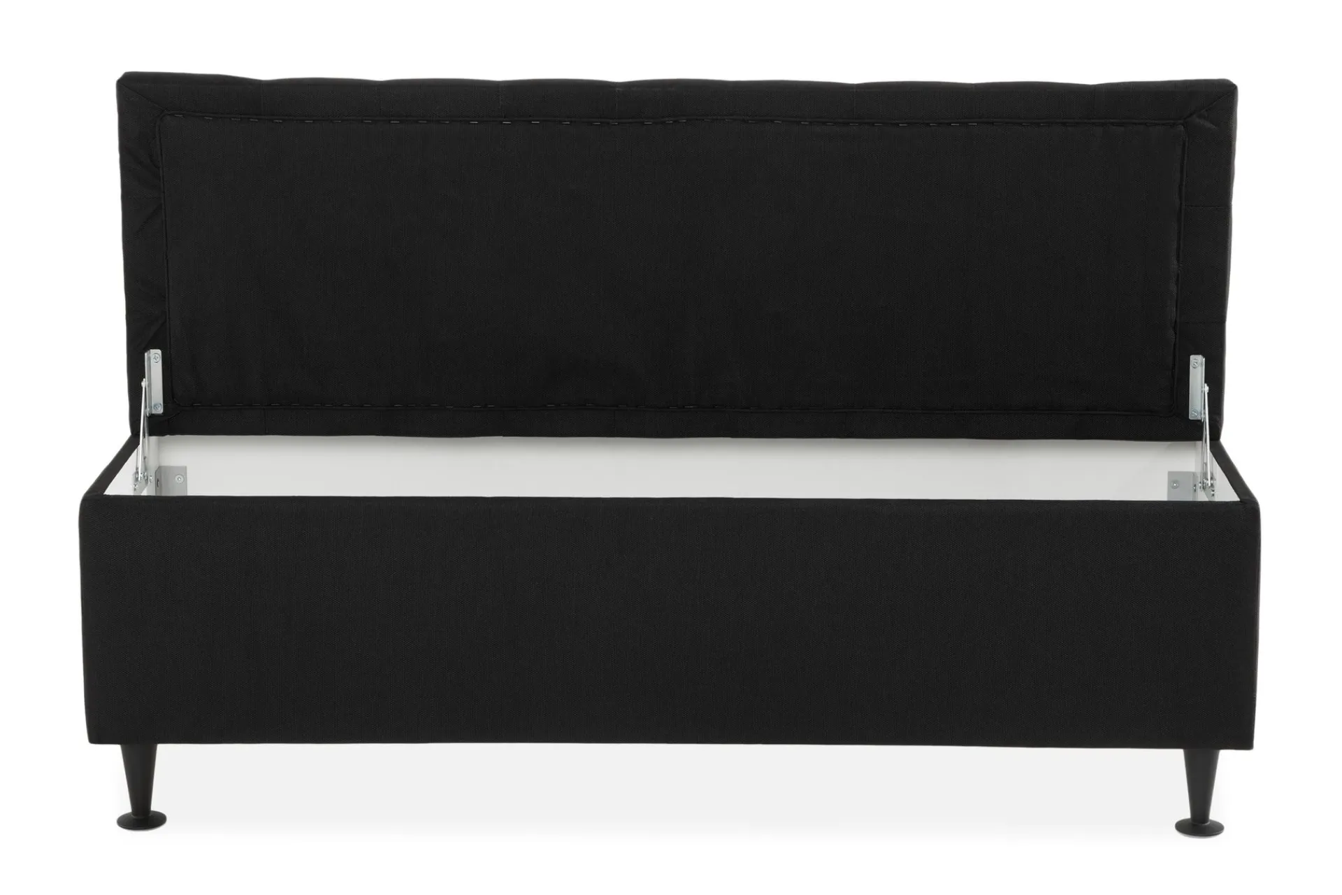 Benk|Sengetilbehør & Sengegavl-Ella Sengebenk 140cm Rutete Svart