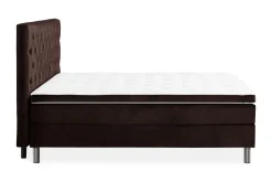 Kontinentalsenger|Komplett Sengepakke-Ella Sengepakke 160x200cm Dypheftet Sengegavl Brun