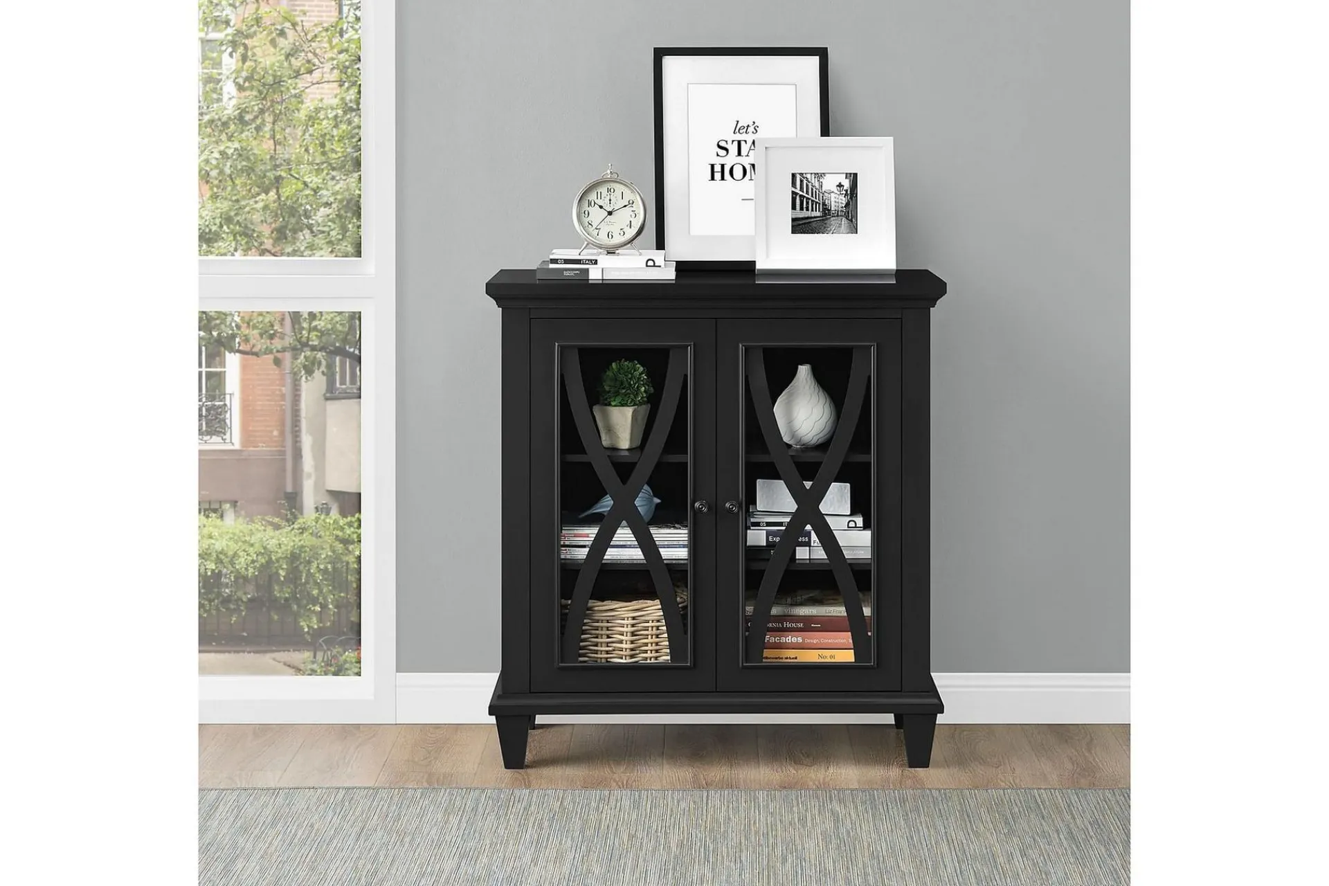 Dorel Home Sideboard & Skjenker-Ellington Skjenk 80x38 cm Svart