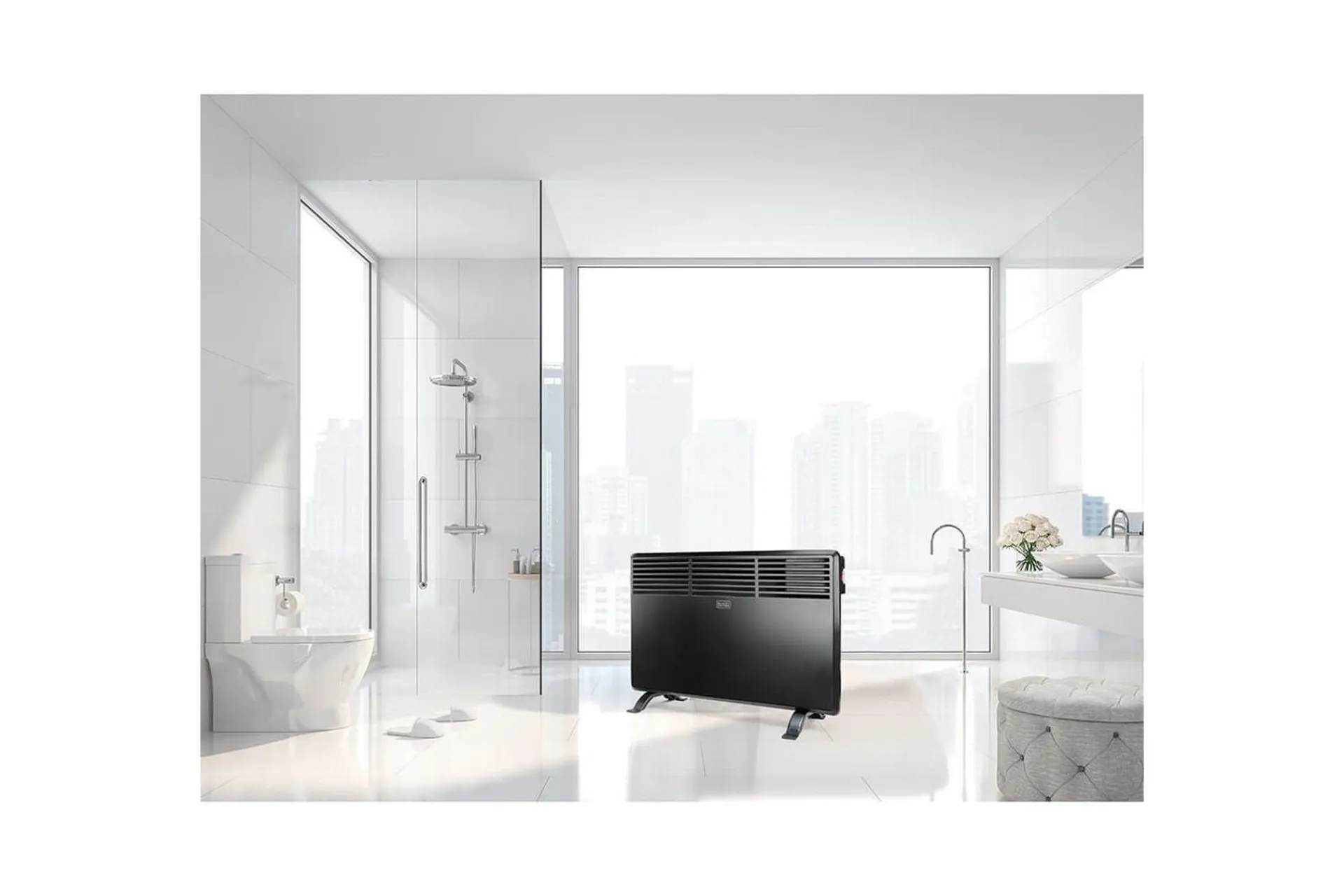 Black+Decker Vifter|Aircondition & Kjøler-Elradiator for Baderom Svart