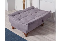 Velour Sofa & Fløyel Sofa-Elsis Sovesofa 3-seter Lilla