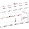 Vegghylle-Elvaren Vegghylle 105 cm