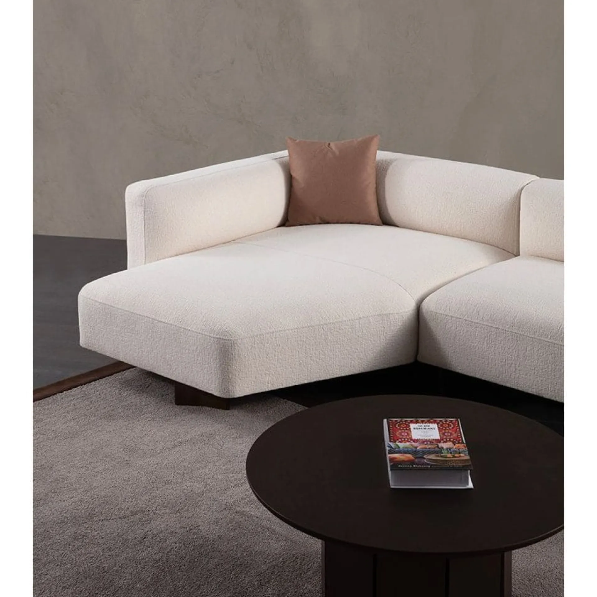 Sofa Med Sjeselong-Elvaris 4-seters sofa med Sjeselong Hvit