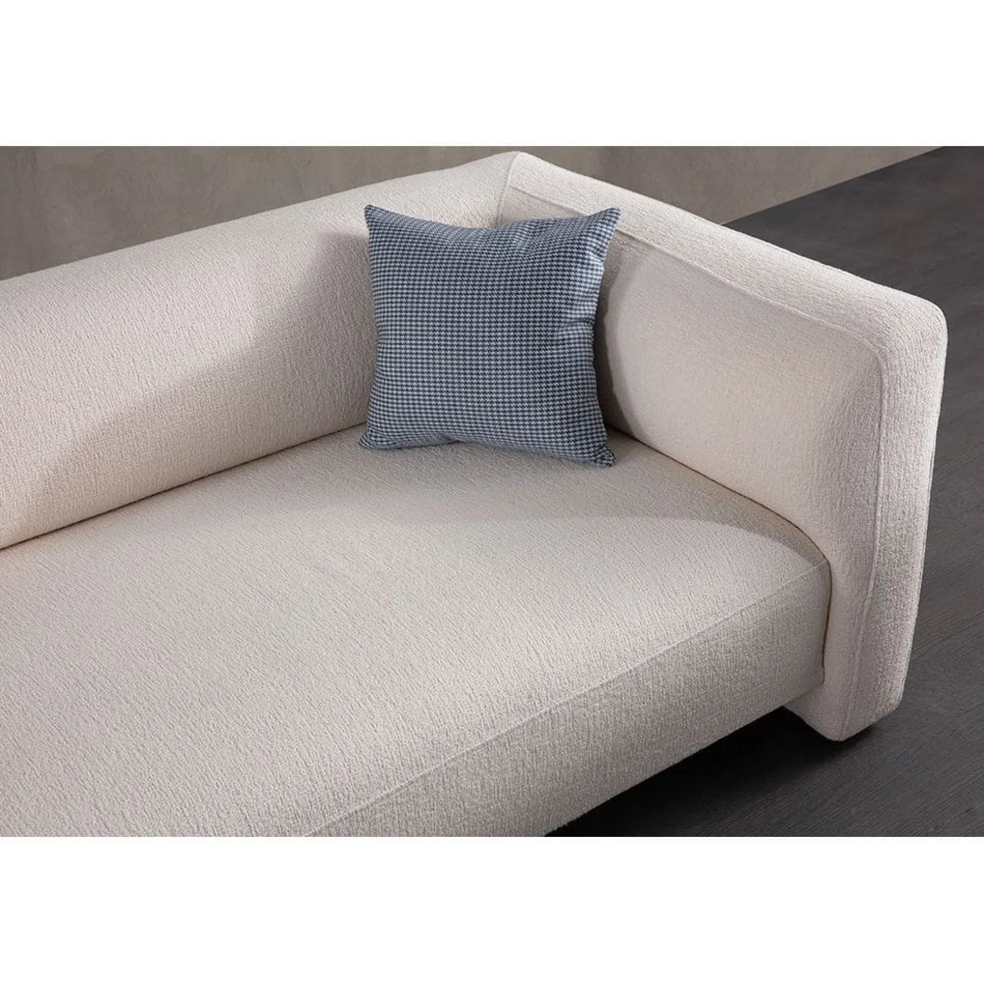 Sofa Med Sjeselong-Elvaris 4-seters sofa med Sjeselong Hvit
