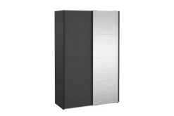 Tvilum Garderober & Garderobesystem-Elvos Garderobe med Speil 139x220 cm Svart