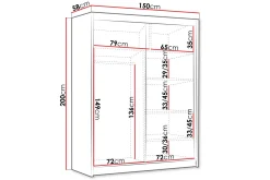 Emet Garderobe 150x200 cm