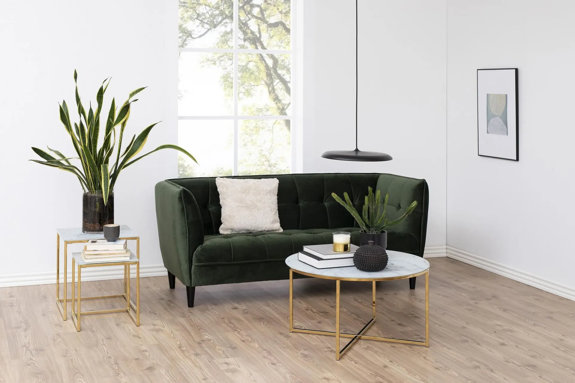 Concept 55 Epiffer Settbord 45 cm Marmormønster 2 Bord
