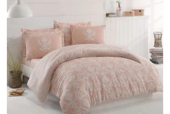 Sengetøysett & Dynetrekksett-Eponj Home Sengesett Bleik Rosa,Hvit