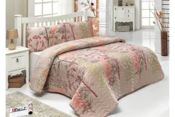 Sengeteppe-Eponj Home Sengeteppe Dobbelt 200x220+2 Putetrekk Quiltet Flerfarget