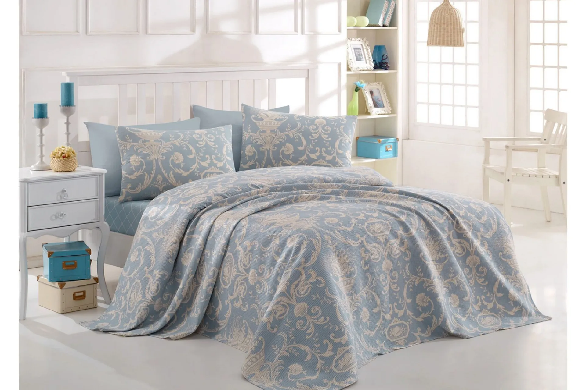 Eponj Home Sengeteppe Enkelt 160x235+Laken+Putetrekk Ranforc
