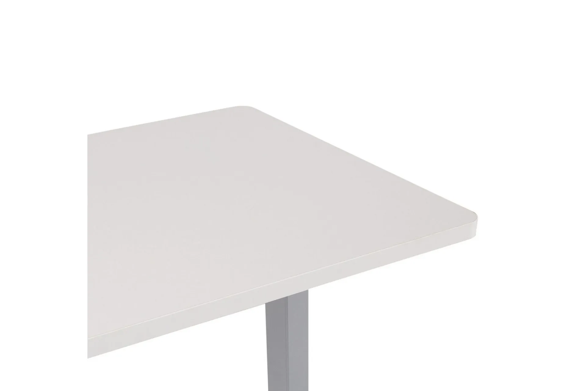 Kontorbord-Ergo Bord Elektrisk Sølvgrå/Hvit Hvit,Sølv