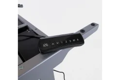 Kontorbord-Ergo Optimal Skrivebord med 2 motor 140x80 cm /Grå Svart