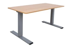 Ergo Optimal Skrivebord med 2 motor 140x70 cm /Grå