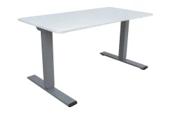 Ergo Optimal Skrivebord med 2 motor 160x80 cm /Grå