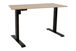 Ergo Skrivebord med en motor 160x80 cm Svart