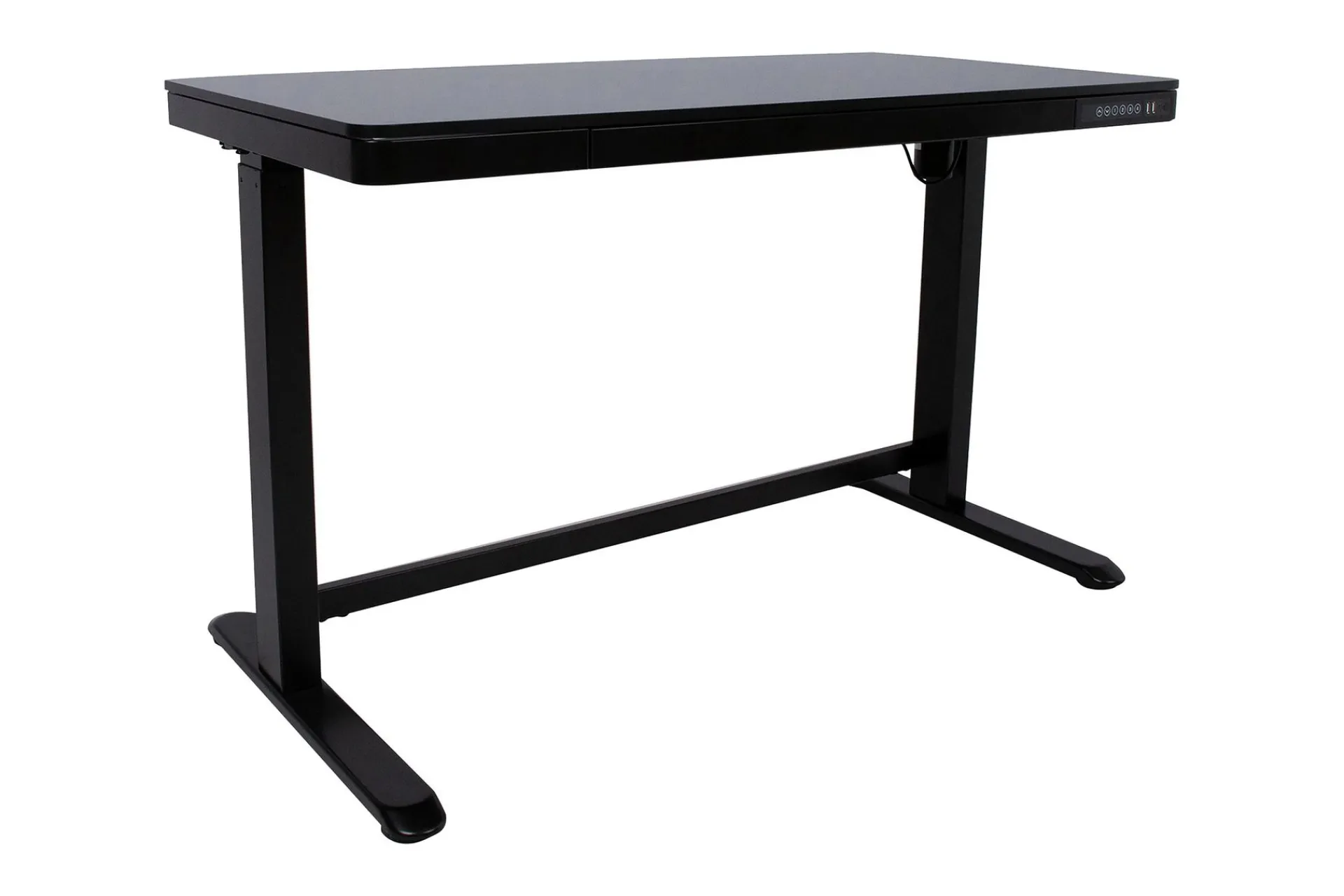 Kontorbord-Ergosum Skrivebord 120 cm Hev- og Senkbart Svart