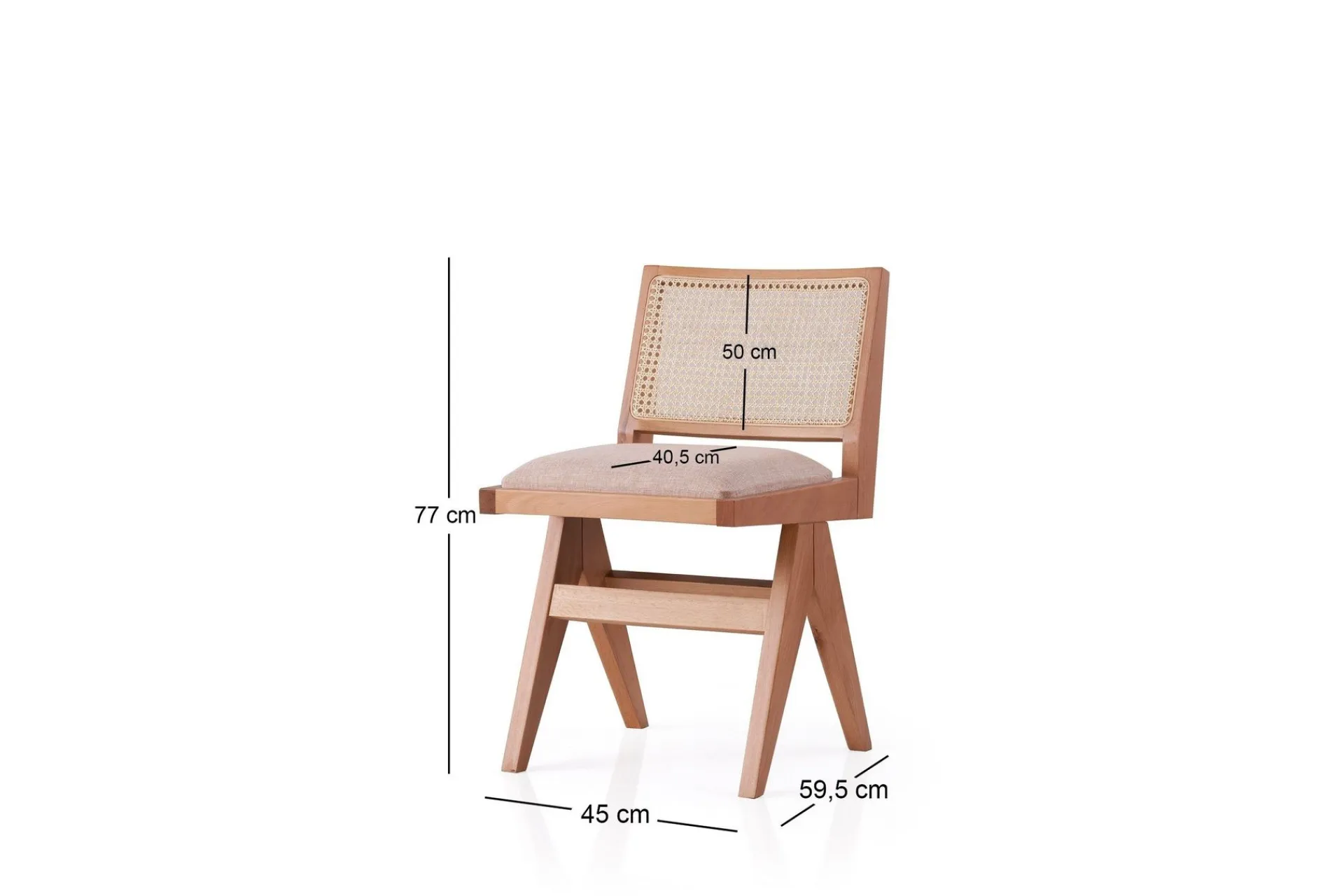 Spisestoler & Kjøkkenstoler-Ervin Spisestol Eik,Beige