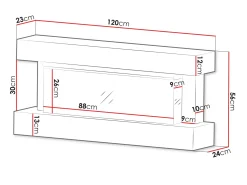 Tillbehør Peiser|Peis Uten Pipe-Erylin Elektrisk Peis 120 cm white
