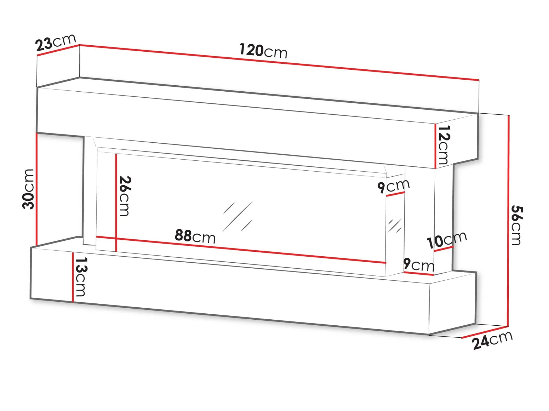 Tillbehør Peiser|Peis Uten Pipe-Erylin Elektrisk Peis 120 cm white
