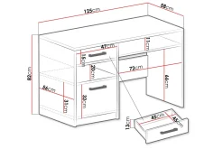 Scandinavian Choice Escaldes Skrivebord 125 cm