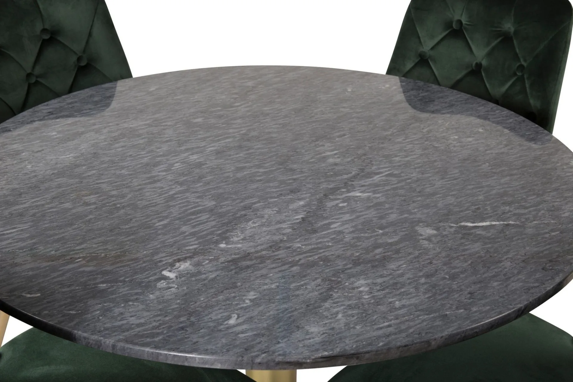 Venture Home Estelle Spisegruppe 106 cm Rund med 4 Velvet Stoler