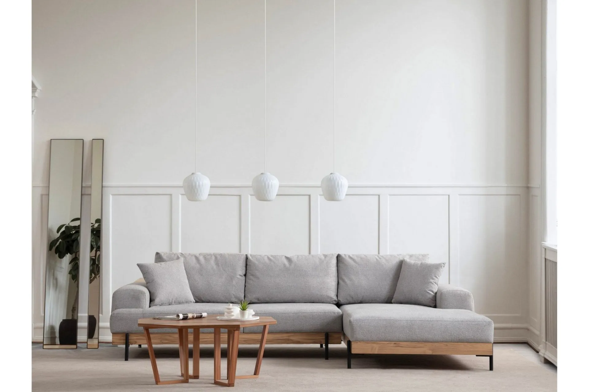Hjørnesofa-Eti Hjørnesofa 3-seter Grey