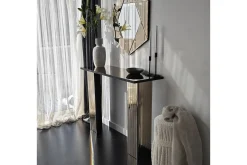 Gangbord|Avlastningsbord-Ezlyn Kommode 105 cm Bronse